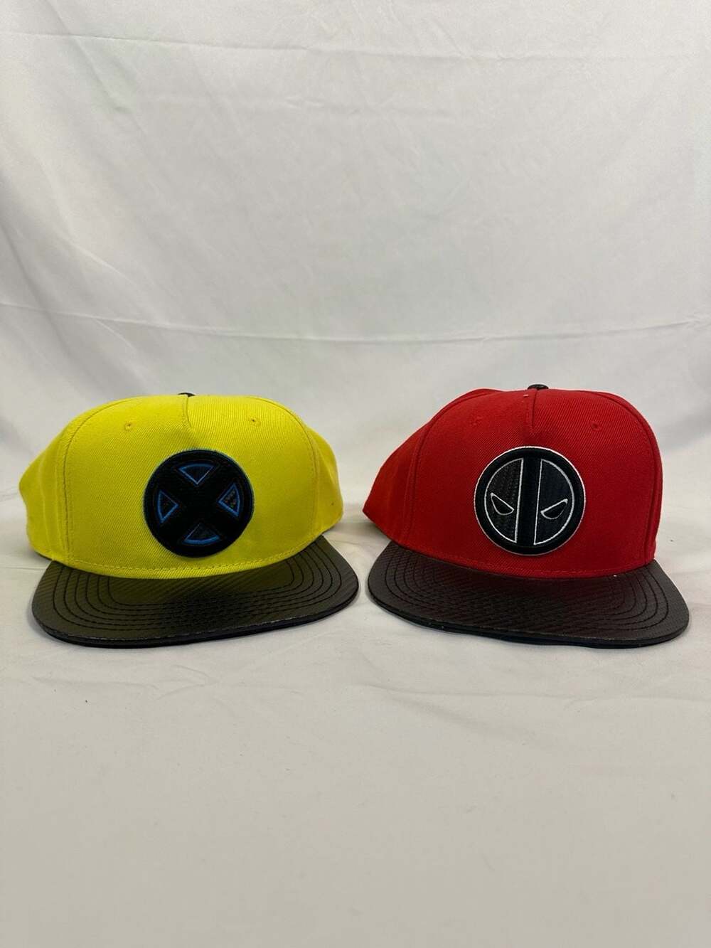 Marvel Bioworld X-Men and Deadpool Snapback Hat Bundle OSFA